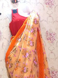 Floral Georgette Saree