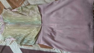 Elegant Pleated Top and Palazzo Set