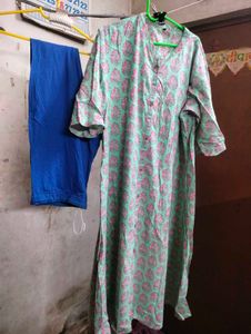 Cotton Kurta Set with Palazzos