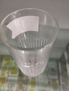 Clear Textured Glass Tumbler set of 2