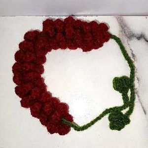 Handmade Red Floral Hair Accessory