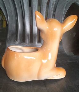 Cute Deer Ceramic Planter/Figurine