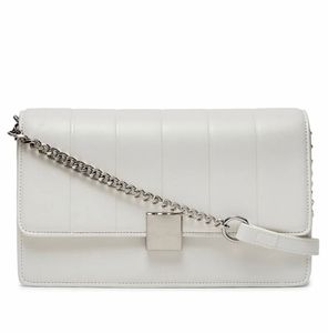 Chic White Chain Crossbody Bag