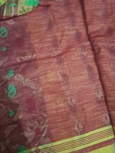 new puja saree red cotton blouse fees free yellow
