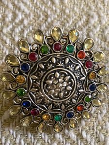 Boho Oxidized Silver Ring