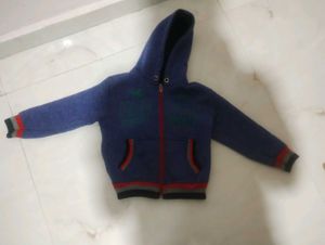 Kid's Blue Zip-Up Hoodie