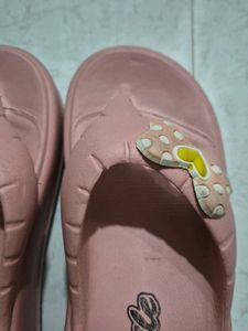 Cute Pink Bow Flip Flops