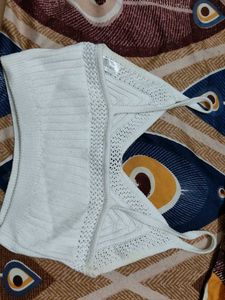 White Knit Tank Top