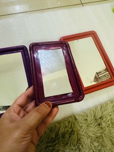 Set of 3 Colorful Decorative Mirrors