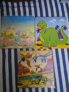 2 side Dinosaur Puzzle Set for Kids