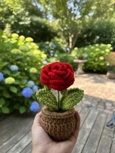 Crochet Tulip in Pot