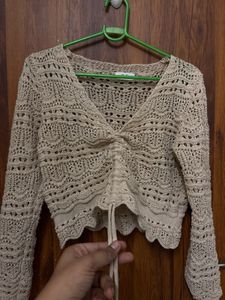 Crochet Knit Cardigan