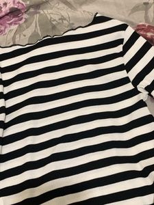 Striped Off-Shoulder Top