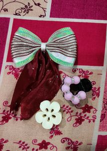 Cute Hair Clips &amp; Scrunchie Set