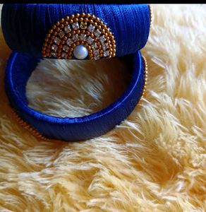 Blue Thread Bangle
