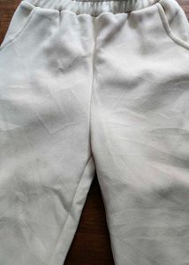 Comfortable Cream Wide Leg Pants