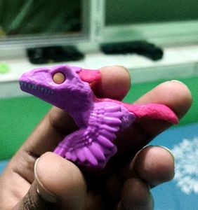 kinderjoy jurassic park Purple Dinosaur Toy Figure