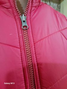Reversible Padded Vest with Fur Hood