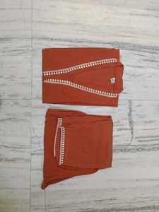 Elegant Orange Kurta Set
