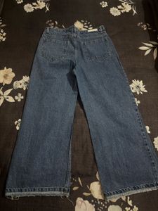 Wide Leg Distressed Jeans