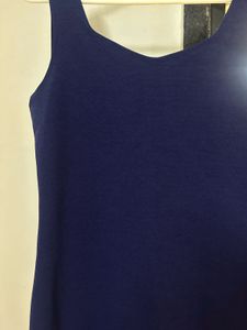 Navy Blue Sleeveless Dress