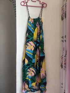 Tropical Print Dress