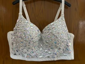 Sparkling Embellished Bralette Top