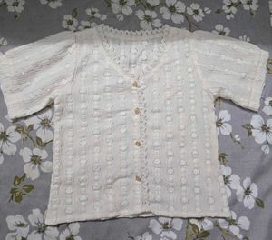 Chic White Puff Sleeve crop top