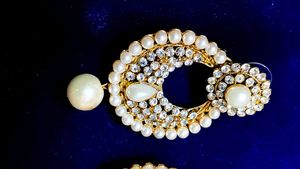 Elegant Pearl and Crystal Earrings