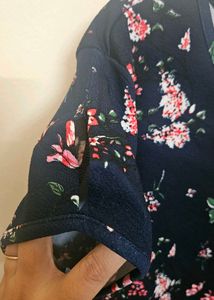 Chic Floral Print Fit &amp; Flare Dress