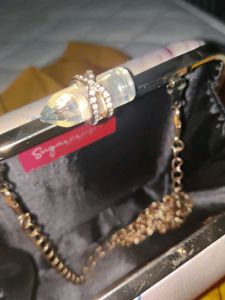 Abstract Print Clutch Bag