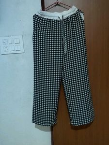 Chic Checkered Palazzo Pants