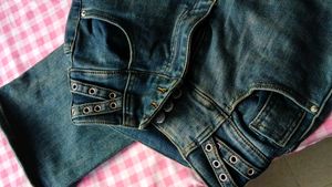 Flared Jeans with Split Detail
