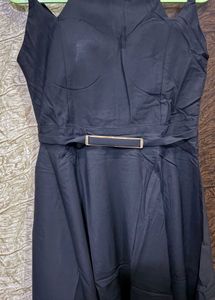 Elegant Black Fit &amp; Flare Dress