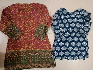 Set of 2 Printed Kurtas