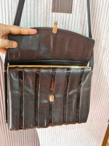 Chic Black Leather Shoulder Bag