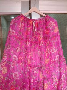 Bohemian Floral Tiered Maxi Skirt