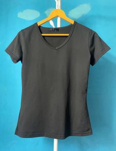 Classic Black V-Neck T-Shirt