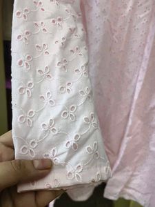 Chic Eyelet Cotton Kurta
