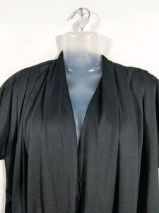 Attic Salt Handcrafted Black Kimono Satin Bodysuit (Women's)