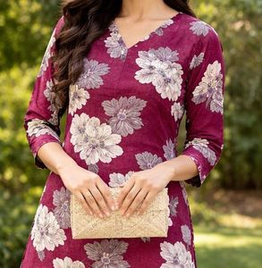 Floral Print Kurta