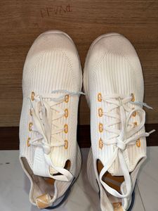 White Knit Sneakers