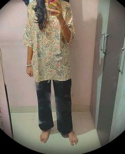 Floral print Short Kurti