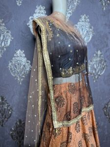 Elegant Orange Lehenga Choli