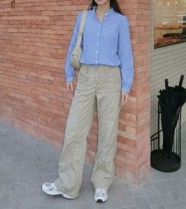 Set of 2(H&amp;M Striped Shirt &amp; Khaki Pant)