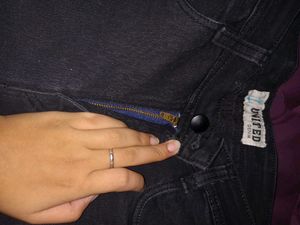 Branded Black Denim Jeans