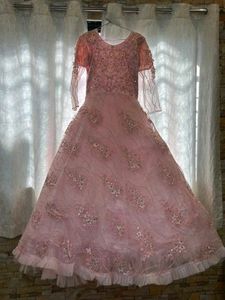 Beautiful Pink Embellished Gown