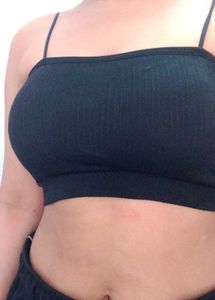 Comfy Black Spaghetti Strap Tube Top