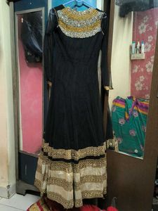 Designer Black & Gold Gown