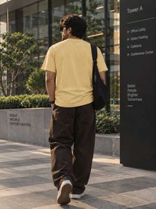 Men's Yellow Graphic Print T-Shirt
